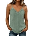 thumbnail image 3 of Loopsun Women Summer Tank Top V Neck Sleeveless Adjustable Strap Lace Camisoles, 3 of 5