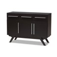 thumbnail image 1 of Baxton Studio Ashfield Buffet en Bois en Brun Foncé, 1 of 11