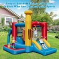 thumbnail image 2 of Costway Baseball Themed Jumping House Kids Bouncy Castle w/ 50 Ocean Balls & 735W Blower, 2 of 10