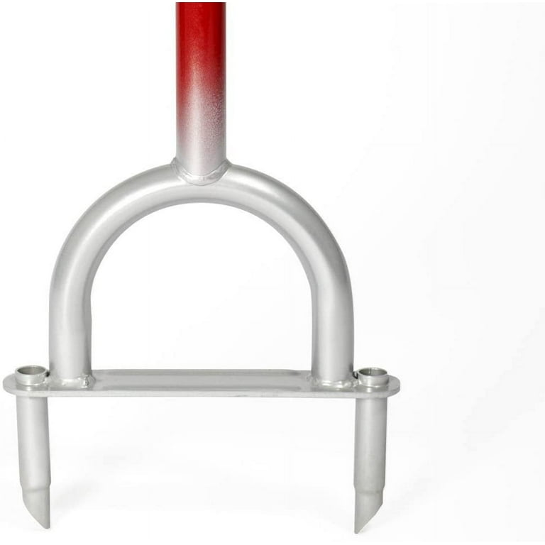 Garden Weasel Core Garden and Lawn Aerator Grow Grass Evenly Provides nutrients to lawn Features comfort grip handle and made from Carbon Steel Red