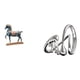 thumbnail image 1 of Figura de caballo,Figura de caballo Escultura animal coleccionable,Adorno de centro de mesa con estatua de caballo de resina,Estatua de arte abstracto,Estatua de resina para decoración del, 1 of 8