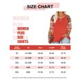 thumbnail image 3 of TIYOMI Plus Size Tops For Women Round Neck T Shirt Totem Long Sleeve Raglan Western Aztec Print Casual Color Block Blouses Brown Tee Fall Winter Shirts XL 14W 16W, 3 of 3