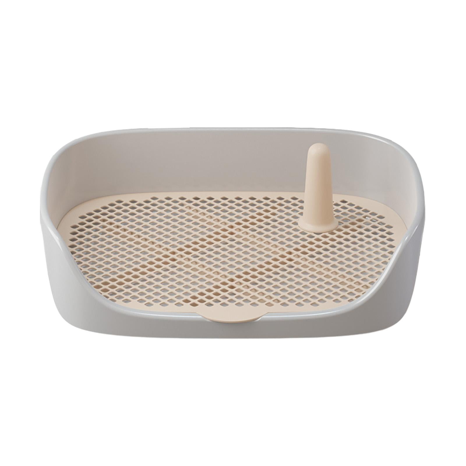 Dog Toilet Training Potty Tray Training Pad Toilet Pee Pad Holder Apartment Loo Pets Supplies Pans Pet Potty Trainer for Other Pets Gray 48x37x13cm