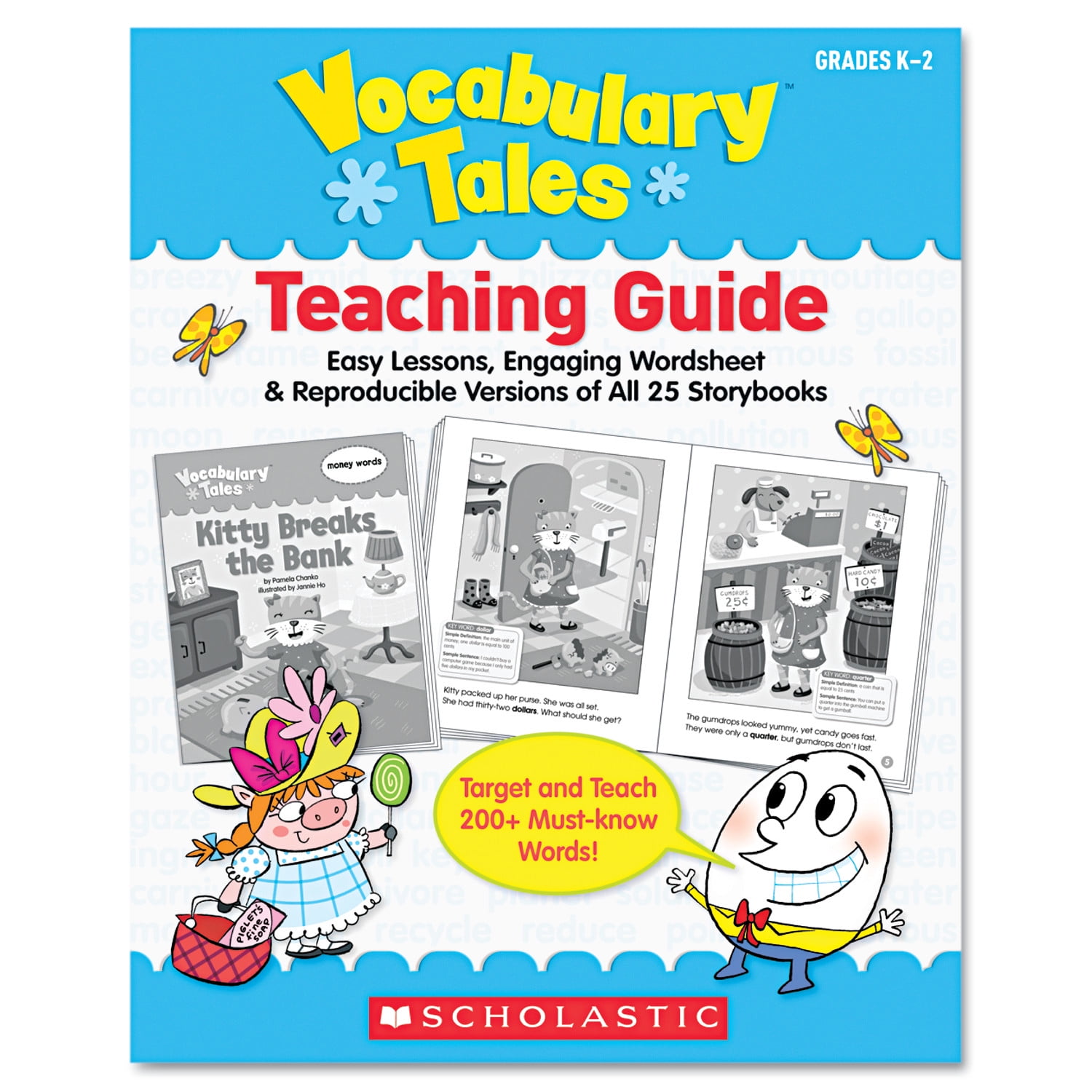 Scholastic Vocabulary Tales, 25 Books/16 Pages and Teaching Guide, Grades K1