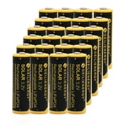 GEILIENERGY 24PCS 3.2V 4/5AA Li-FePO4 14430 Size (14x43mm NOT AA Size) 4/5AA Rechargeable Batteries for Solar Panel Light