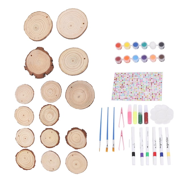 Kit de Artesanía de Pinta de Madera Para Niños Glow in the Dark Wood Searts Con Kits de Actividades de Artesanía de Pinta Para Niños y Niñas Mayores de 3 Años