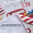thumbnail image 5 of Patriotic Trucks Celebration and Flags 70 inch Round Vinyl Tablecloth with Flannel Backing, 5 of 5