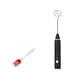 thumbnail image 1 of Inteprter Batidor de huevos eléctrico Batidor de leche de mano Batidor de huevos Herramienta para revolver Galletas Postre Mezclador de bricolaje para Cocina y Comedor Negro Inteprter HA078135-03, 1 of 6