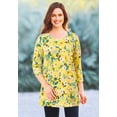 thumbnail image 6 of Woman Within Plus Size Perfect Three-Quarter-Sleeve Scoopneck Tunic, 6 of 6