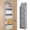 Gray, variant on LazySpin Over The Door Organizer, 5-Tier Extra Large Behind Door Storage with 10 Big Front & 10 Mesh Pockets, 80lb Capacity, Hanging Storage Organizer with Clear Window Toys, Diapers, Light Gray