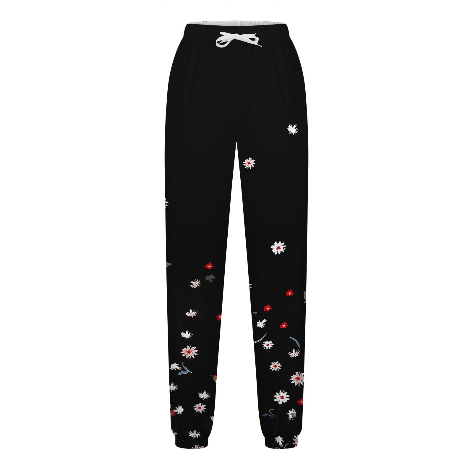 Womens 2025 Trendy Polka Dot Sweatpants Soft Lightweight Joggers Sweatpants Elastic Drawstring Casual Athletic Pants Gym Workout Running Casual Sweatpant with Pockets
