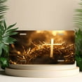 thumbnail image 4 of License Plate, Cross on Crown of Thorns Decorative Front,Personalized Stainless Steel License Plate Cover For Men Women,12.2" X 6.2", 4 of 6