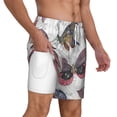 thumbnail image 2 of Kdxio Vintage Butterflies Print Men'S Swim Trunks With Compression Liner 7 Inch Inseam Quick Dry Swim Shorts, 2 of 7