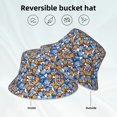 thumbnail image 5 of Disketp Colorful Butterfly1 Print Reflective Bucket Hat Beach Hat Summer Travel Sun Hats Fisherman Cap, 5 of 8