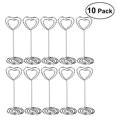 thumbnail image 1 of EeaseMX PIXNOR - 10 pinzas para sujetar notas en forma de corazón para recuerdos de boda (plateadas), 1 of 7