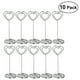 thumbnail image 1 of KAKOWELY 10 clips para sujetar notas en forma de corazón para recuerdos de boda (plateados), 1 of 4