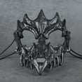 thumbnail image 2 of Maojin Decoración de Halloween Disfraz de Halloween Dragongod Yaksha Tengu Diente Skullmask, 2 of 3