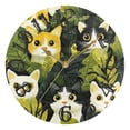 thumbnail image 5 of Leaves and Cats Wall Clock 10 inch Non-Ticking Easy to Read Decorative Clocks for Home Bedroom Living Room, 5 of 8