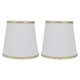 thumbnail image 1 of Pantallas de tela modernas E14 en color blanco, juego de 2, para decoración del hogar, hotel, estudio y oficina, 1 of 8