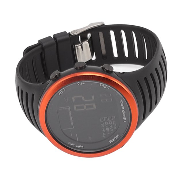 Fishing Barometer Watch, Altimeter Air Pressure Thermometer, Weather Forecast, Steel Ring and PU Belt