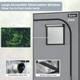 thumbnail image 5 of Costway 36''x20''x63'' Mylar Hydroponic Grow Tent w/Observation Window & Floor Tray Gray, 5 of 9