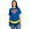 thumbnail image 3 of DC Comics Supergirl Superman Logo Hero Costume T-Shirt, Women's Plus, 3 of 7
