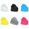 thumbnail image 2 of Couvre-chaussures en Silicone Imperméable Couvre-Chaussures Protège-Chaussures Réutilisable Antidérapant Résistant à l'Usure Surchaussures, Gris, P, 2 of 7