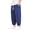 CL8 Blue, variant on Men Pants Solid Color Mid Waist Elastic Drawstring Straight Bloomer Summer Fashion Breathable Outdoor Daily Wear Men's Trousers Size M Black