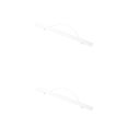 thumbnail image 1 of DOLITY 2pcs Picture White Wooden Frame Painting Scroll Photo Poster Hanger, 1 of 8