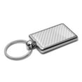 thumbnail image 3 of JDM JDM-as-Fck White Carbon Fiber Backing Brush Rectangle Metal Key Chain, 3 of 3