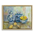 thumbnail image 5 of Stupell Industries Lemons and Pottery Yellow Blue Classical Painting Metallic Gold Framed Floating Canvas Wall Art, 16x20, by Jeanette Vertentes, 5 of 5