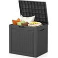 thumbnail image 1 of Boîte de Terrasse Étanche et Verrouillable, Boîte de Rangement Extérieure en Résine de Style Rotin pour Coussins de Rangement de Patio, Outils de Jardin et Accessoires de Piscine, Boîte de Terrasse Durable Résistante aux Intempéries, 1 of 7