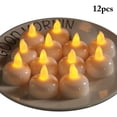thumbnail image 2 of Bangcool LED Floating Candle Waterproof 12PCS Battery Powered Tealight Candle Pool Candle, 2 of 10