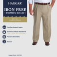 thumbnail image 5 of Men's Big & Tall Haggar Premium Khaki Classic Pleat Pants Black, 5 of 5