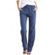 thumbnail image 3 of Pantalones de lino de algodón para mujer Pantalones casuales de cintura elástica pantalones de pierna recta 2024 con cordón sueltos y cómodos pantalones palazzo con bolsillos, 3 of 5