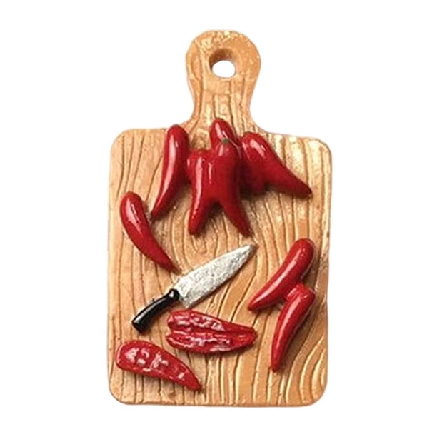 Tabla de de cocina de muñecas, accesorios de decoración de muñecas para , decoración de escritorio para el h , Estilo1 Baoblaze Tabla de cortar de casa de muñecas