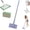 A, Mop+1PC Cloths, variant on Mini mop, Convenient Cloth Changing Mini mops,Multifunctional Lazy with One-Click Cloths Attachment for Wet and Dry Disposable Pads (B, Mop+1PC Cloths)