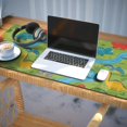 thumbnail image 3 of Long Mouse Pads for Desk,Dinosaurs River Volcano Green Pattern Desk Mats on Top Of Desks, Desk Mouse Pad Extra Large with 3mm Non-Slip Base and Stitched Edge for Gaming,Office,Work,Home 35.4"x15.7", 3 of 6