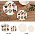 thumbnail image 4 of SKYSONIC Cute Cat Cupcake Pot Holders Trivets, 2 Pcs Heat Resistant Trivets,Halloween Doodle Cartoon Cotton Thread Weave Mats for Hot Pads Pans Pot Bowl Teapot for Kitchen Decor, 4 of 7