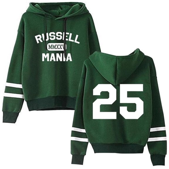 Russell Dickerson Merch RussellMania Fashion Hoodie Unisex Pocketless Double-Sleeve Casual Sweatshirt,4XL,Green