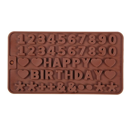 

HP95 Silicone Letter Mold and Number Chocolate Molds Cake Decorations Birthday
