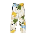 thumbnail image 4 of Daiia Bees Collecting Nectar Men's Sleep Pant with Pockets and Drawstring,Pajama Pants-Small, 4 of 9