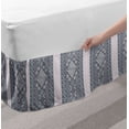 thumbnail image 2 of Mexican Print Bed Skirt, Repeating Vertical Layout of Lines Triangles Soft Tones Ethnic Art Motifs, Elastic Bedskirt Dust Ruffle Wrap Around for Bedding Decor, 4 Sizes, Multicolor, by Ambesonne, 2 of 2
