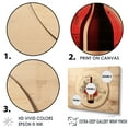 thumbnail image 3 of Designart "Vinyl And Vino I" Wine Floater Framed Canvas Art Print, 3 of 5