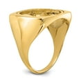 thumbnail image 6 of 14K Yellow Gold Ring Band Themed Holds 1 10oz American Eagle coin Product does not include, 6 of 8