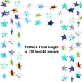 thumbnail image 3 of Guirnalda holográfica con forma de guirnalda con forma de estrella con purpurina, rótula, 40 m, 3 of 7