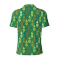 thumbnail image 4 of Rocae Pineapples1 for Men's Short Sleeve Polo Shirt, Quick Drying Performance Moisture Wicking Sports Men's Golf Shirt XX-Large, 4 of 9
