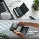 thumbnail image 3 of Cartera VULKIT, plegable, de piel, con bloqueo RFID, magnética, 3 of 7