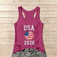 thumbnail image 1 of Women's Football Graphic Tank Tops, Women's Sleeveless Running Tank Top, Breathable Lightweight Sports Vest for Workout, Gym, Yoga, Training for Soccer Tournament 2026 Hot Pink Size: XL, 1 of 5