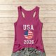thumbnail image 1 of Women's Football Graphic Tank Tops, Women's Sleeveless Running Tank Top, Breathable Lightweight Sports Vest for Workout, Gym, Yoga, Training for Soccer Tournament 2026 Hot Pink Size: 2XL, 1 of 5